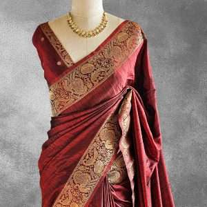 Semi Raw Silk Saree